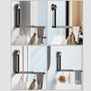Space Saving Expandable Garment Rack With Practical Aluminum Frame Removable Adhesive Hook For Apartments Dorms