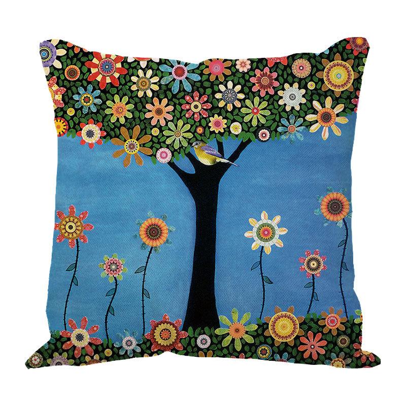 Line Pillow Cushion Cartoon Pillow Head of The Bed Sofa Waist Leaning On The Car Waist Pillow Pillow Cover Office Cushion Backrest Cushion