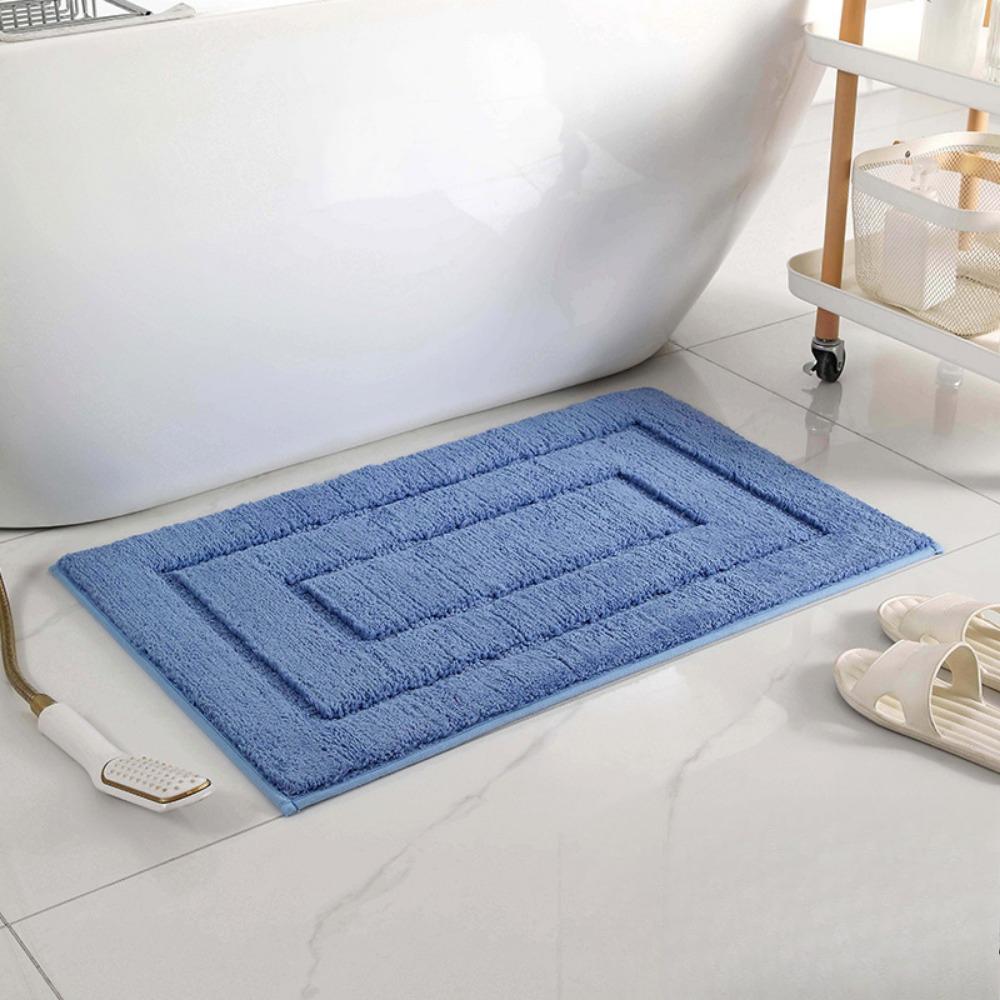 Circular Jacquard Bathroom Cashmere Thickening Mat Bath Non-slip Carpets In Wash Basin Bathtub  Floor Rug Shower Room Doormat Memory Foam 3D Pad