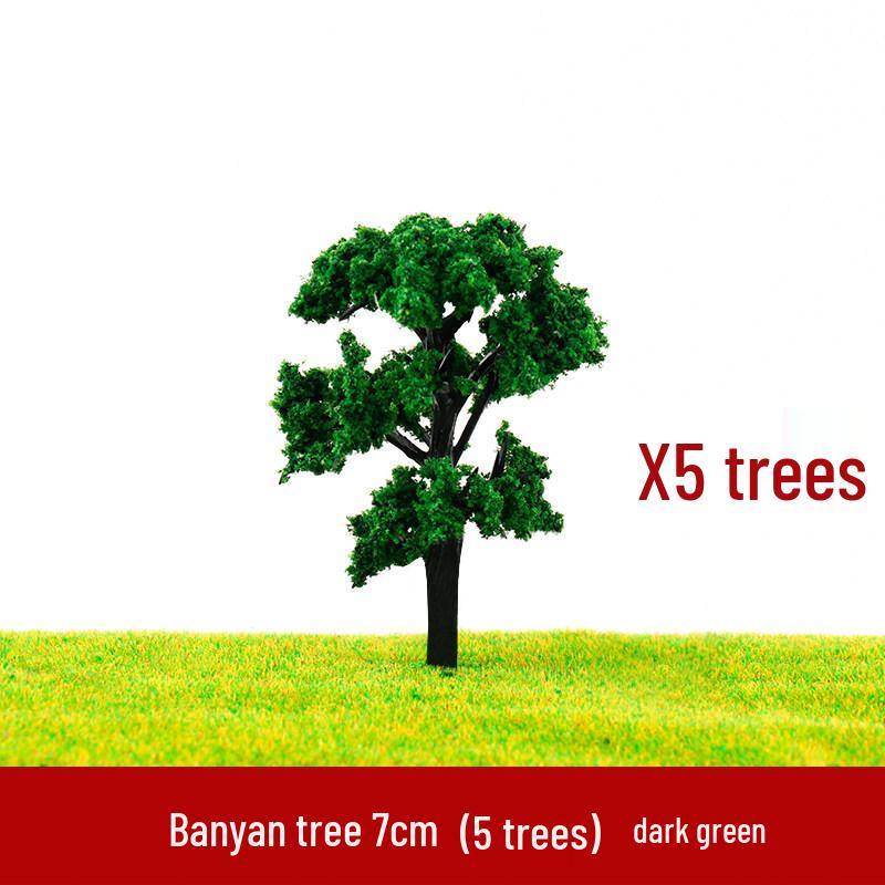 Banyan Tree DIY Sand Table Model: Green Trees for Scene Creation - Multiple Sizes Available