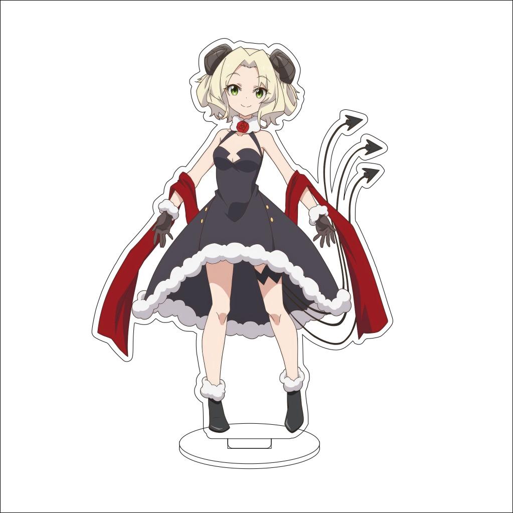 16CM Anime Cosplay Acrylic Stand Ornaments Azusa Falufal Sharula Haruka Flattelude Figure Stand Halloween Gifts
