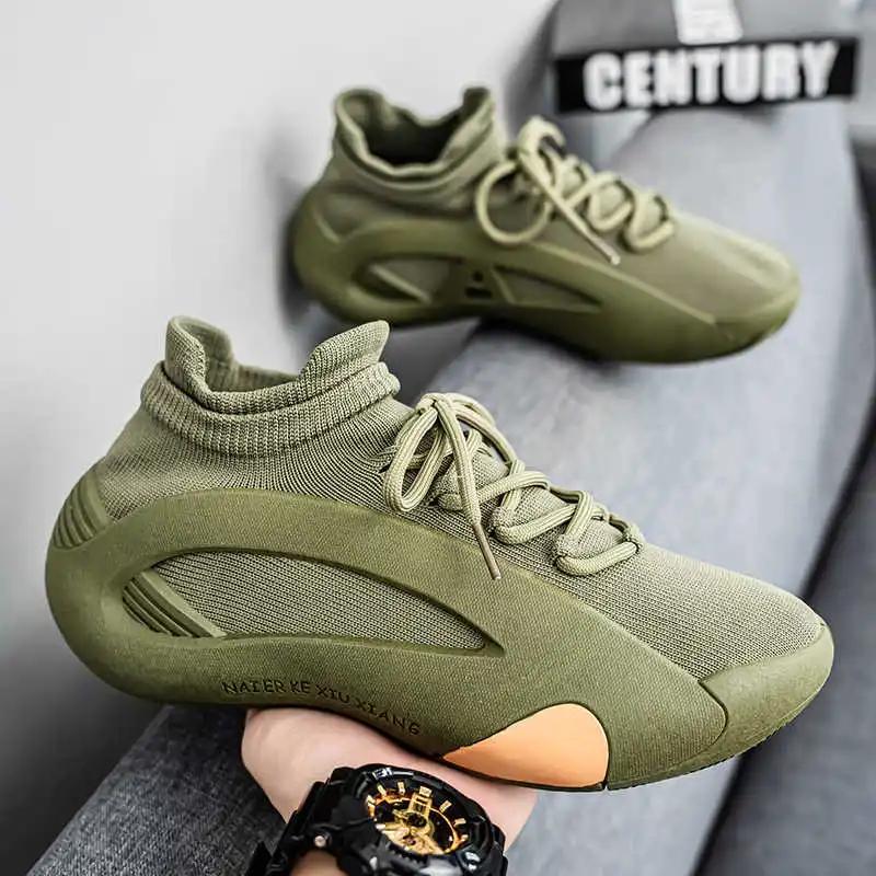 Without Heel Demi-season White Dress Man Shoes Summer Shoes For The Elderly White Wedding Shoes For Men Sneakers Sport Vip