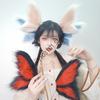 X6HE Adjustable Plush Elf Butterfly Fairies Ear Headpiece For Kids Adult Roleplay Costume Halloween Theme Event Headpiece