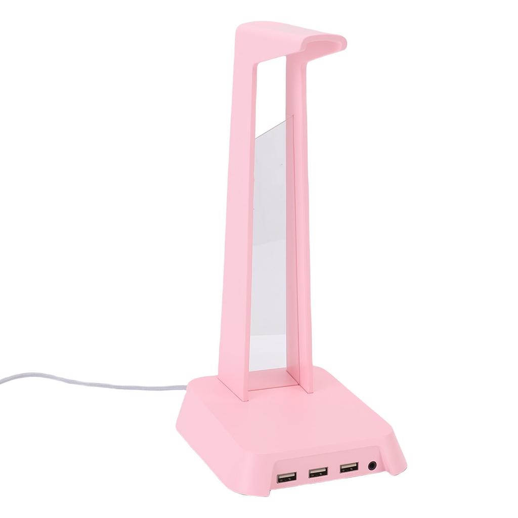 Gaming Headset Stand USB Port Multifunctional Colorful Lighting Desk Game Headphone Stand for Home