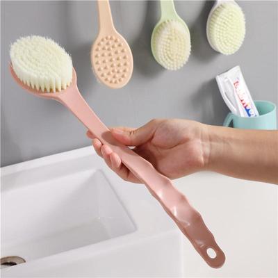 Long Handle Bath Shower Brush Non-slip Grip Soft Massage Bristles for Deep Cleansing Back Skin Bathroom Use