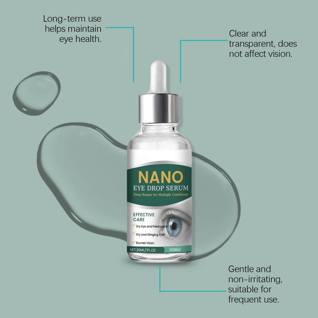 Nano Eye Drops, Eye Soothing, Fatigue Relief Eye Drops, Suitable For Presbyopia And Dry Eye Syndrome, 30ml