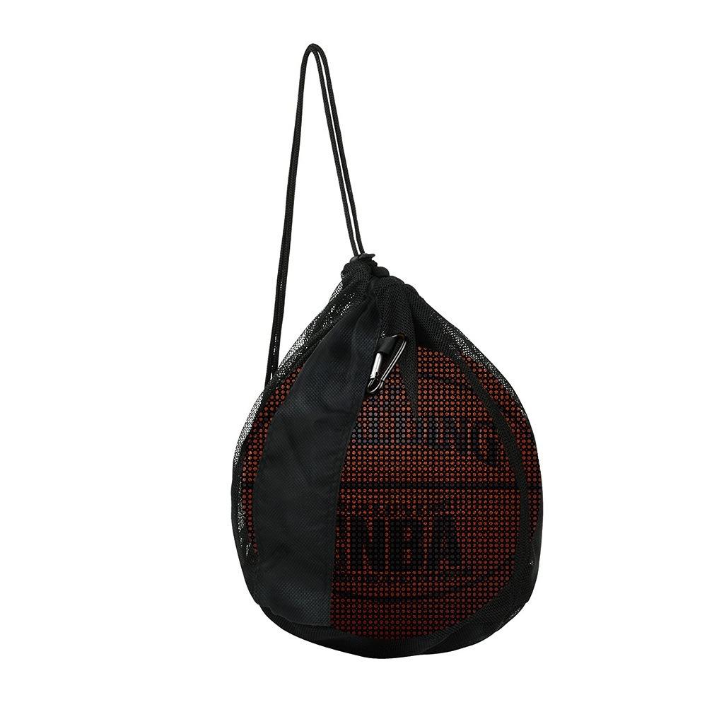 Single Ball Bag Basketball Mesh Bag Crossbody Storage Bags Basketball Backpack Carrying Case Gym Sacks Drawstring Mesh Backpack
