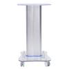 Plexiglass Beauty Salon Trolley Salon Use Pedestal Rolling Cart Wheel Aluminum Stand