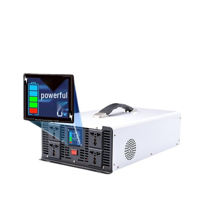 5000W Pure Sine Wave Inverter for Household & RV: Anti-Backflow, 12-72V to 220V.