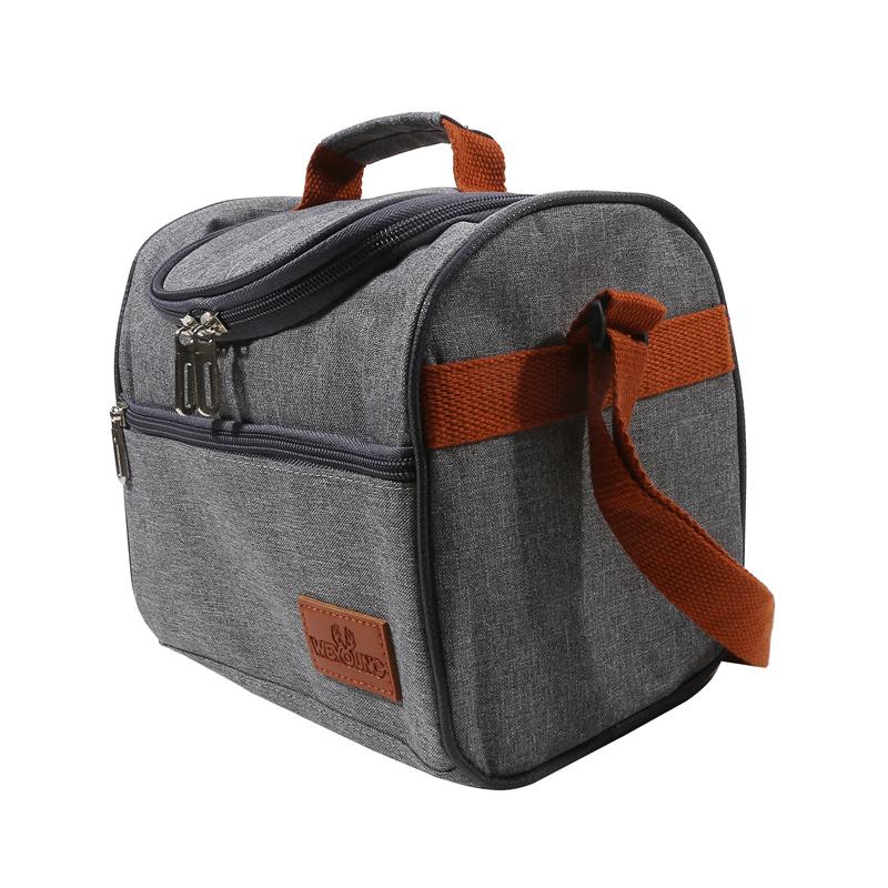 One-shoulder Lunch Box Toast Bag Portable Insulation Single-layer Large Capacity Food Hiking Picnic Bag