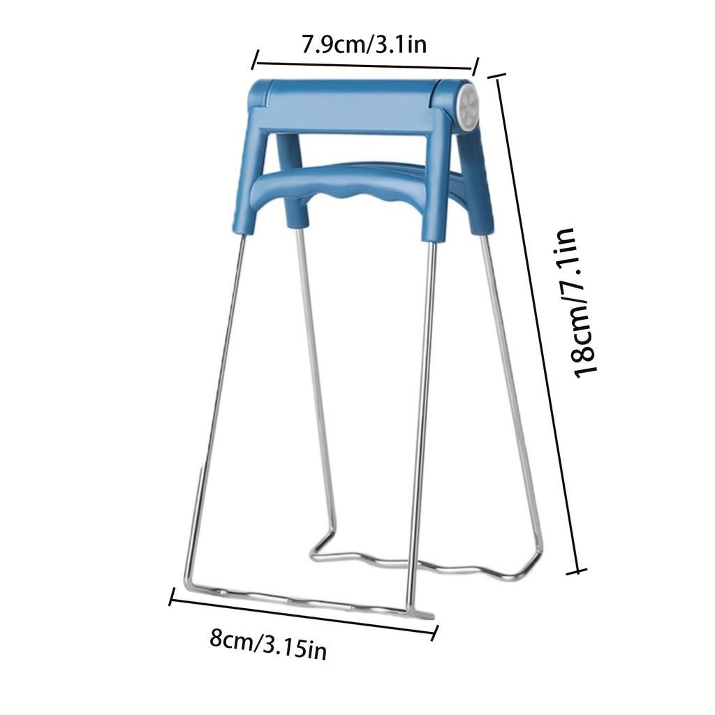 1 tk silikoonkäepidemega köögitangid: Põlemisvastane klamber kuumade kausside, pottide, taldrikute ja muu jaoks!
