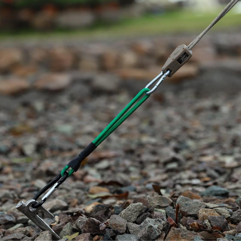 Portable Elastic Buckle Ropes & Hooks for Camping: Multi-functional Tarp Tent Accessories