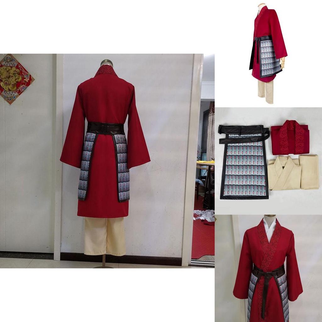 Elegant Hua Mulan Chinese Hanfu Cosplay Costume For Women And Girls With Full Set Wig
