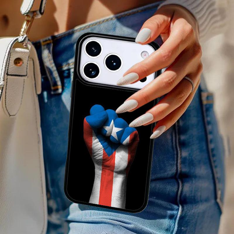 Puerto Rican Flag Phone Case For iPhone 17 Air 14 15 13 12 Max Cover For Apple 16e 11 Pro Max Plus Coque