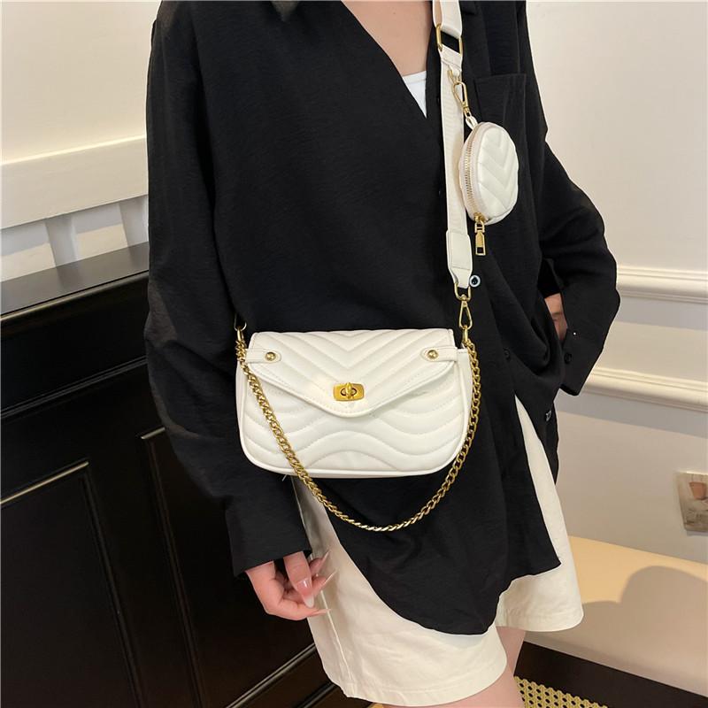 Textured small bag women's new women's bag summer shoulder bag textured fashion messenger small square bag