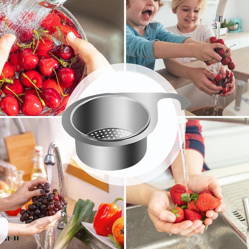 Multi-functional Drain Basket Stainless Steel Corner Sink Strainer Kitchen Sink Drain Basket Swan Kitchen Corner Sink Filter