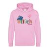 Lilo & Stitch Childrens/Kids Heart Long-Sleeved Valentine`s Day Hoodie