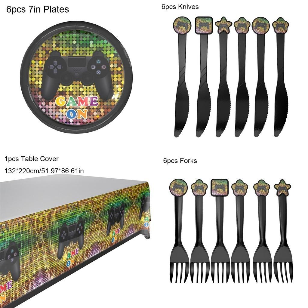 Vibrant Battle Gaming Video Controller Decor For Thrilling Birthday Parties