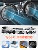 REBEAUQ 2025 Model Car Fan, For Rear Seats, Double-Headed Car Fan, Independent Control, 3