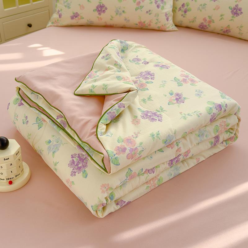 Baby And Toddler Skin Friendly Cartoon Cooling Quilt Pure Cotton Summer Blanket Washable Children's Air Conditioning Quilt