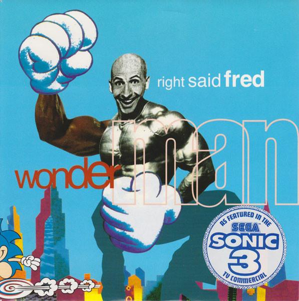 

7inch Record RIGHT SAID FRED Wonderman SNOG9 Tug Records 1994 UK Dance Electronica Used