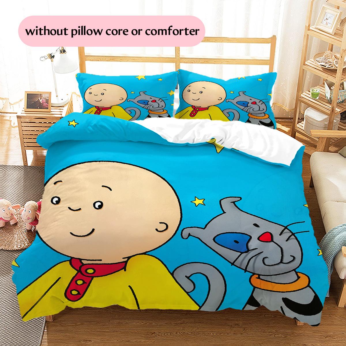 Caillou raksta gultasveļas sega Komplekts Mājas