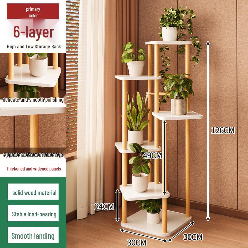 6-Tier Wooden Flower Stand