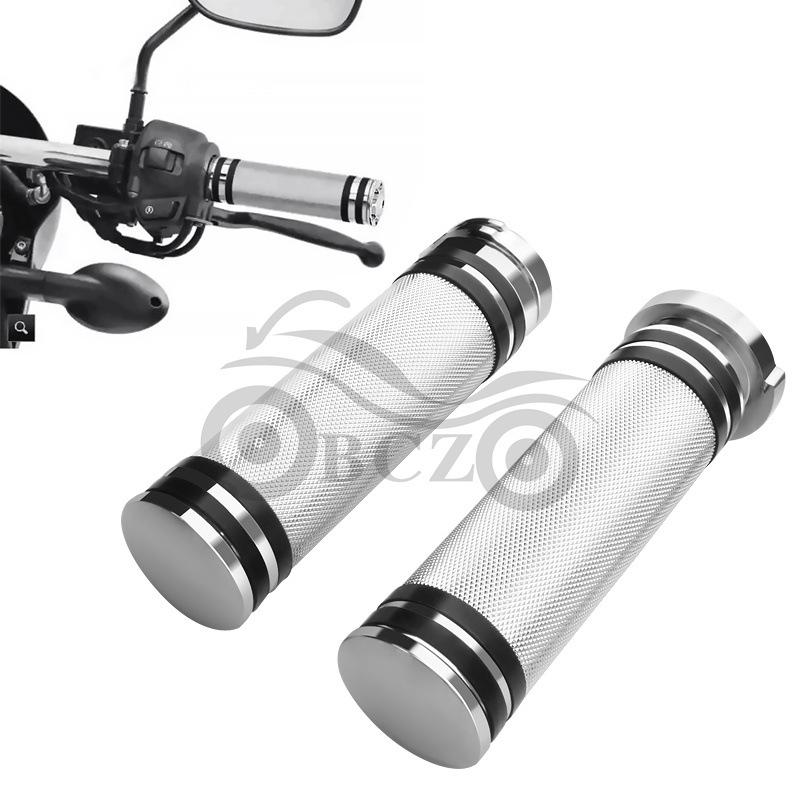 Harley XL883/XL1200/48 Retro CNC Motorcycle Handlebar Grips 25mm
