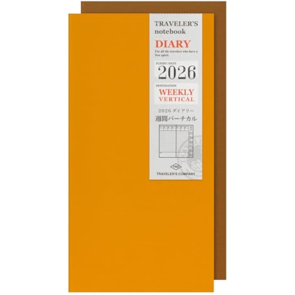 Traveler s notebook notebook refill 2026 A5 slim vertical 14496006 (starting January 2026)
