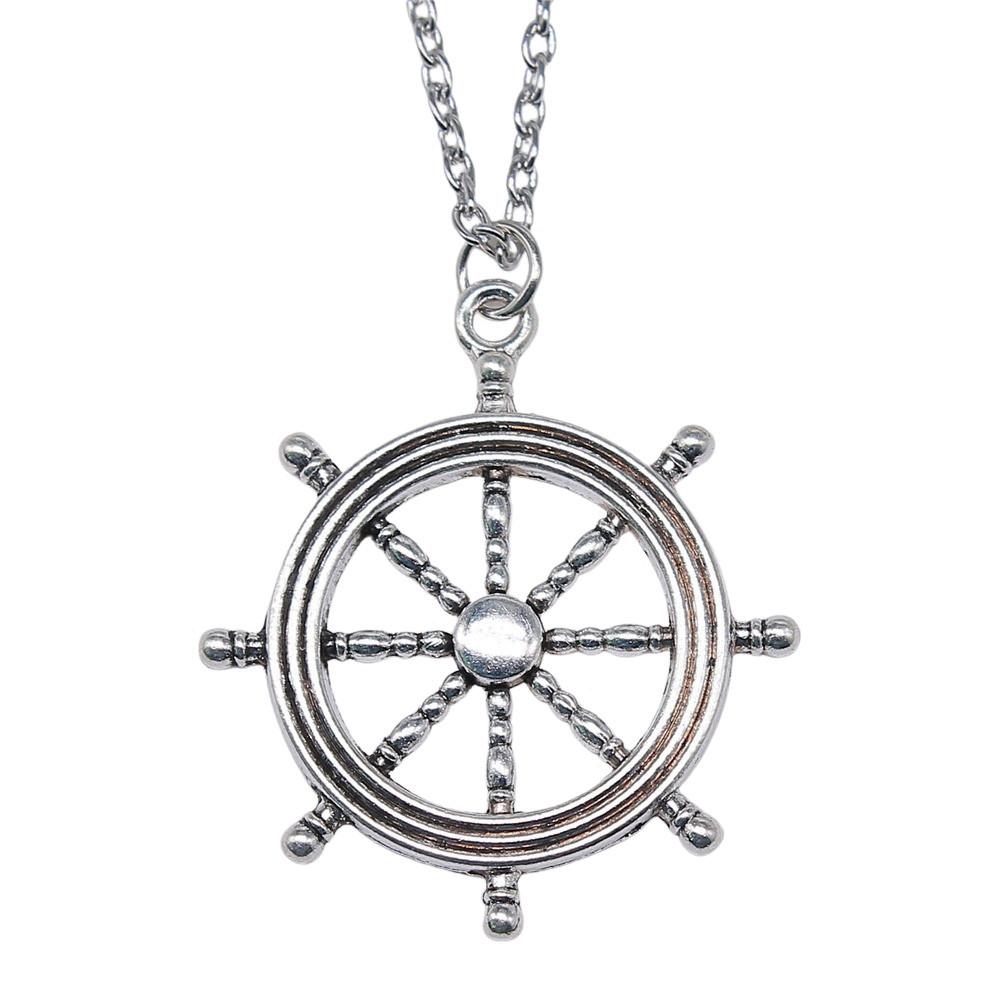 Travel Eiffel Tower Pendant Necklace Nautical Sailor Ocean Theme Jewelry 45cm or 70cm long chain