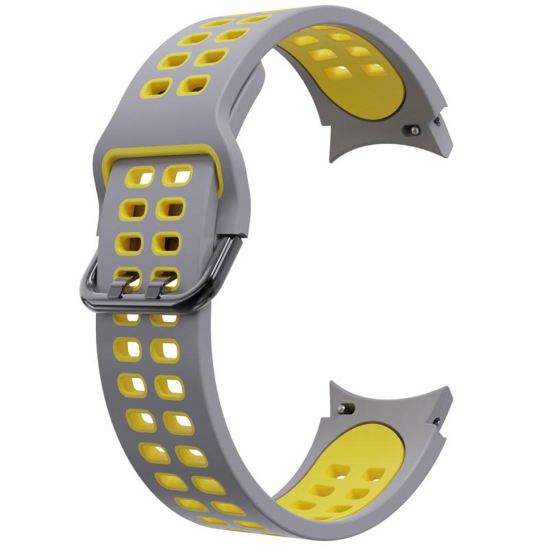 Two-color Silicone Strap for Samsung Galaxy Watch 7/6/Classic/5/4 44mm 40mm 47mm 43mm/5 Pro 45mm Bracelet Watchband Accessories