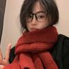 Korean Style Soft Knit Women's Winter Scarf - Versatile, Warm & Stylish