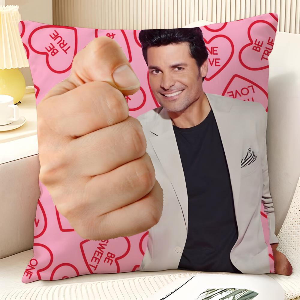Latin Pop Music C-Chayanne 1 Pillow Case Natural Linen Organic Fabric Double-Sided Printing Sofa Home Decor Gift Pillow Case