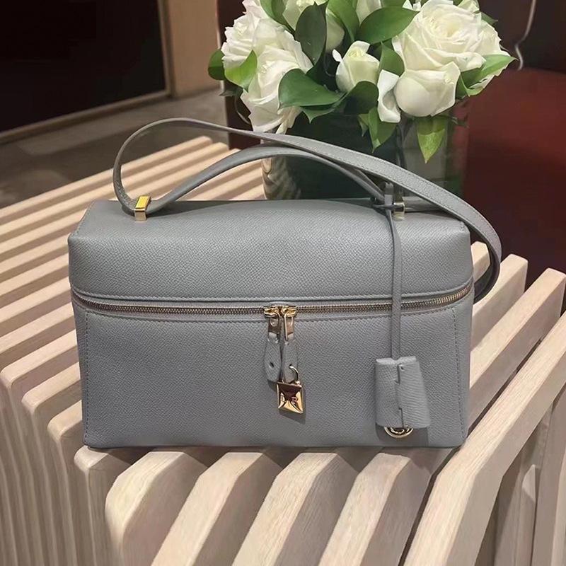 

Класична ретро шкіряна сумка LP27 для ланчу та LP19 через плече - Сумка з натуральної шкіри Blank