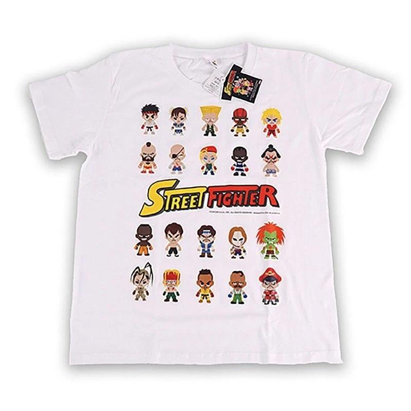 Street Fighter Chibi T-Shirt WhiteA (2012) Brand New Factory Bagged Japan Import 4XL