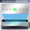 Electric Vacuum Sealer Machine Dry/Wet Food Packaging Seal To Keep Fresh Touch Buttons Digital Display Built-in Cutter Knife