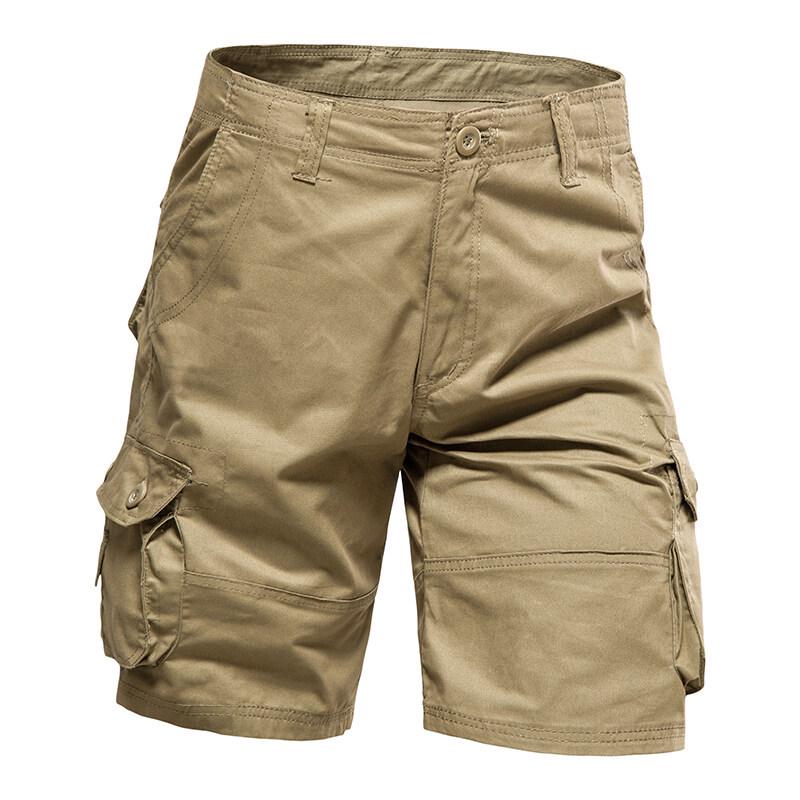 Men's Summer Multi-Pocket Cargo Bermuda Shorts - Casual, Lightweight Mid-Length