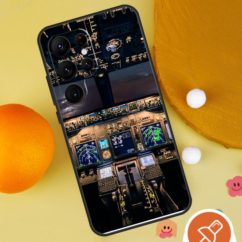Airplane Pilot Phone Case For Samsung Galaxy S25 Ultra S24 S22 S21 Ultra S9 S10 S20 Plus S23 FE Funda Cover