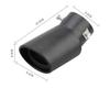 Car Exterior Parts Car Exhaust Muffler Tip Stainless Steel Round Pipe Silver Black Straight Bent Exhaust Tail Muffler Tip Pipe