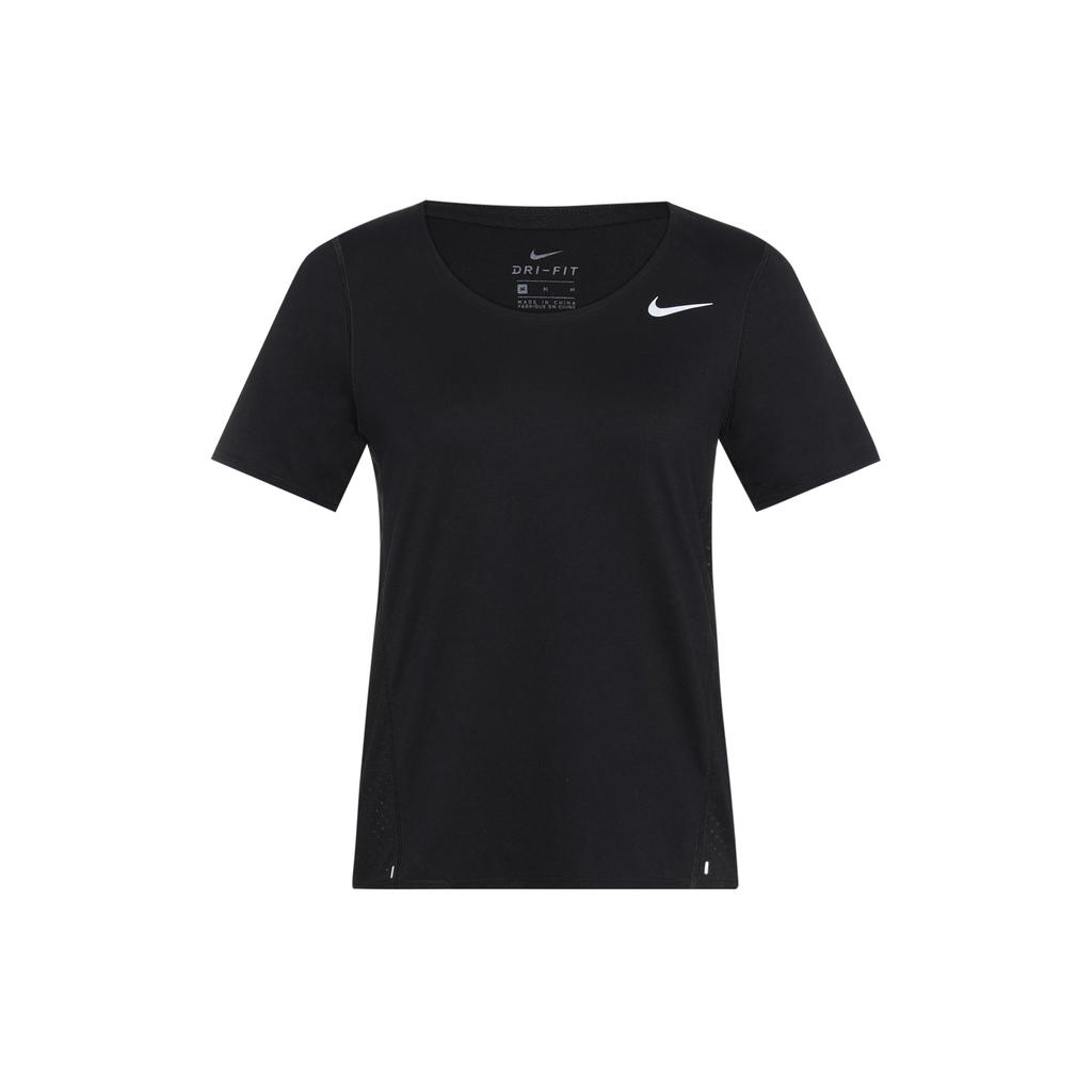 New Nike Set In Sleeve T Shirt Women's Black CU3235-010