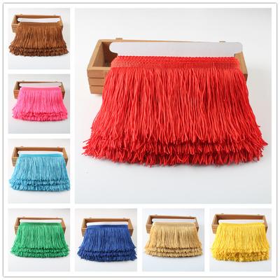 Celé 1 yardy/lot Třásně Krajka Střapce Lem 10cm /4 palce DIY Dekorace Šaty Pódiové Vystoupení Krajková Stuha