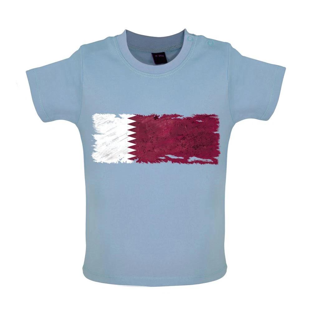 

Qatar Grunge Style Flag - Baby Kids Boys Girls Unisex T-Shirt / Babygrow - Qatari Country Love Live 110