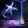Star Projector Lamp 2-in-1 Night Light with Auto Motion Dawn Sensor Vibrant Aurora Northern