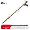 KAZZ Wooden Handle Steel Four-Tooth Rake CN Plug (adapter Included)