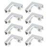 8pcs Tile Connector Clips Aluminum Corner Tile Joining Clip for Easy & Secure Tile Installation in Kitchens & Bathroom