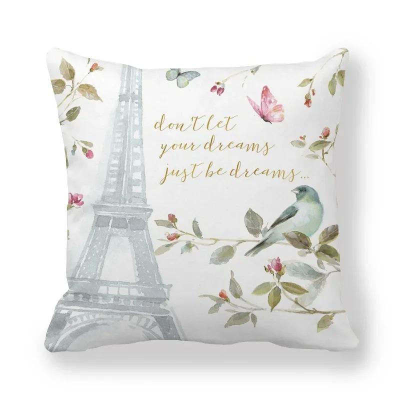 Housse de coussin florale camélia Rose, taie d'oreiller Vintage à imprimé Floral, décorative pour canapé