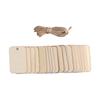 50Pcs Ornament Holz Planken Tags Holz Hängen Etiketten Blatt Diy Gravur Handwerk