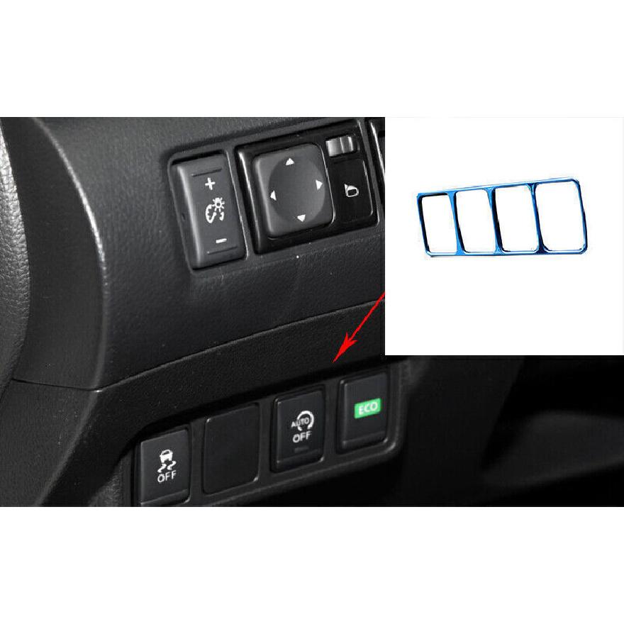 For Nissan Sentra Sylphy 2013- Blue Steel Driver s Side Dash Control Cover