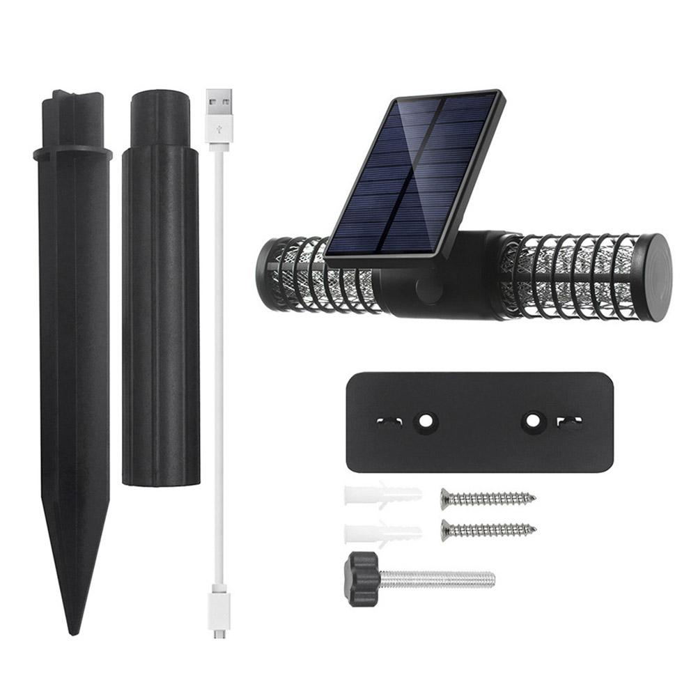 Mosquito Killer UV LED Lamp IP65 Waterproof Insect Trap Light Solar USB Charging Mosquito Ant Fly