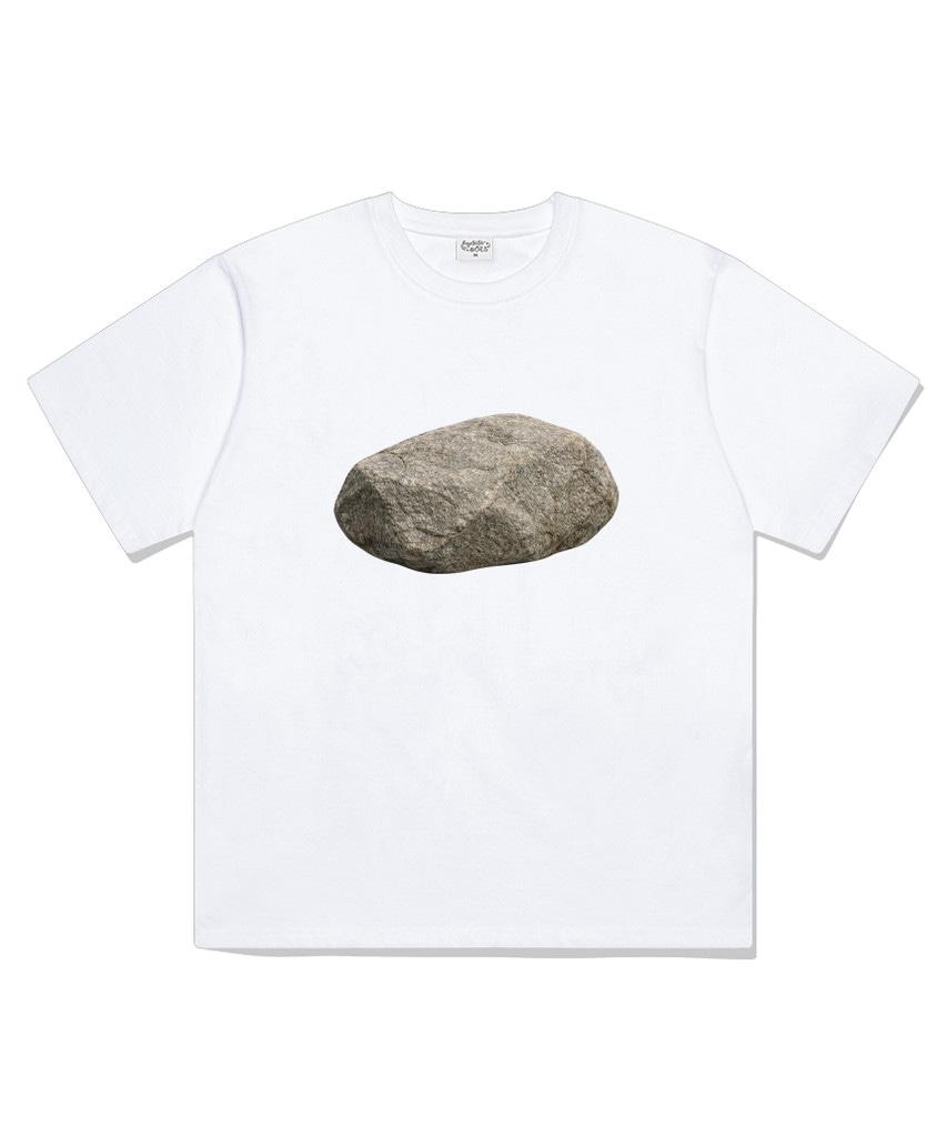 Deomopeuhauseu Stone Oversized Short Sleeve T-Shirt White